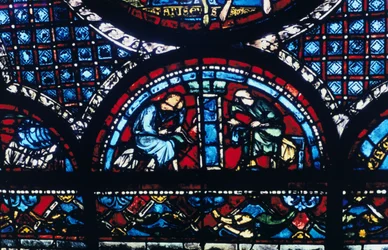 Buntglasfenster, Kathedrale von Chartres, Frankreich, 1194-1260