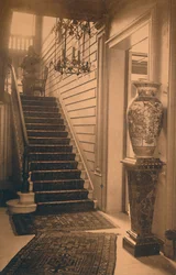 Treppe in der kubanischen Botschaft in Brüssel, Belgien, 1927