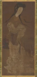 Stehende Figur einer weiblichen Unsterblichen, Ming-Dynastie, 16.-17. Jahrhundert