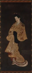 Stehende Figur eines Mädchens, Edo-Periode, 18. Jahrhundert