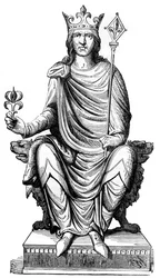 Statue von Philipp August, König von Frankreich, 13. Jahrhundert, 1882-1884