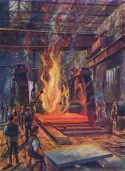 Stahlwalzen, um 1917