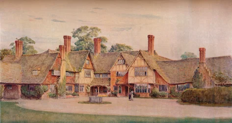 Stoke Barn, Fulmer, Bucks. Gerald Unsworth & Inigo Triggs, Architekten, 1914