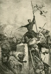 Sturm auf Konstantinopel durch Balduin, Graf von Flandern, 1204, 1890