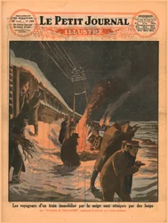 Gestrandete Zugpassagiere werden von Wölfen angegriffen, 1929