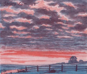 Strato-Cumulus - Ein Dutzend der wichtigsten Wolkenformen am Himmel, 1935