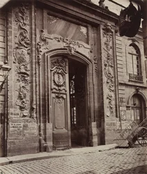 Straße in Dijon, vor 1870