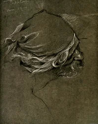 Studie für Die Meeresjungfrau, von Herbert J. Draper, 1899