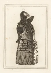 Schwarzer Morion oder Arkebusierharnisch