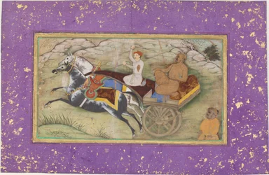 Sultan Salim in einer Kutsche