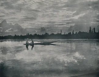 Sonnenuntergang am Dal-See, Kaschmir, 1936