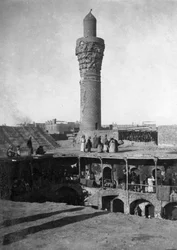 Suq al-Ghazl Minarett, Bagdad, Irak, 1917-1919
