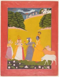 Eintreiben des Zolls, Dana-lila, um 1760