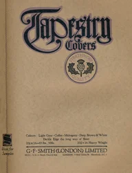 Tapisseriebezüge - G. F. Smith London Limited Werbung, 1919
