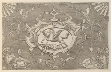 Targhe ed altri ornati di varie e capricciose invenzioni Cartouches und andere Ornamente o...