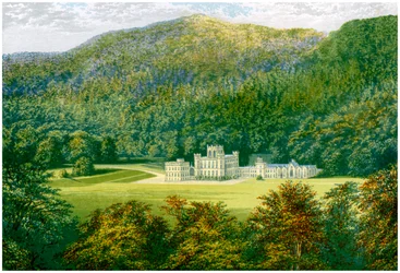 Taymouth Castle, Perthshire, Schottland, Heimat des Earl of Breadalbane, um 1880