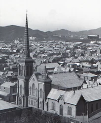 Te Aro, von der Terrasse, Wellington, spätes 19. - frühes 20. Jahrhundert