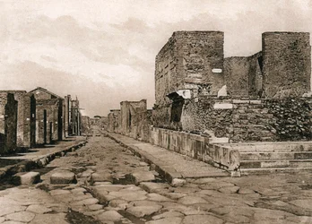Tempio della Fortuna, Pompeji, Italien, um 1900er Jahre