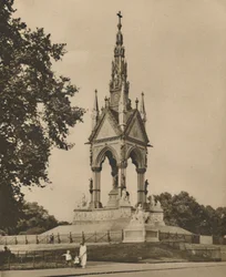Das Albert Memorial fordert Klima und Kritik heraus, ca. 1935