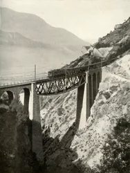 Der Baltschieder Viadukt an der Lötschberg-Hauptlinie, 1935-36