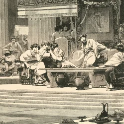 Das Bankett des Damokles, 1890