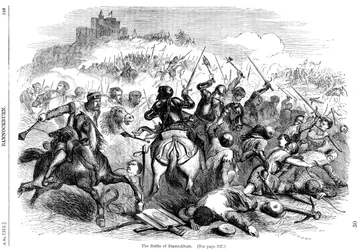 Die Schlacht von Bannockburn, 24. Juni 1314