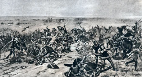 Die Schlacht von Crécy, 26. August 1346, 1910