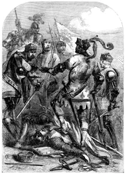 Die Schlacht von Poitiers, 19. September 1356
