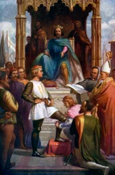 Der Schwarze Prinz wird zum Ritter des Hosenbandordens geschlagen, 1925