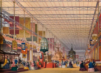Die britische Nave auf der Großen Ausstellung von 1851, Der Kristallpalast, ca. 1854