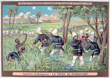Die Eroberung von Marovoay, Madagaskar, 1895