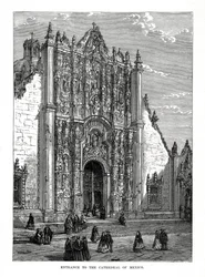 Die Kathedrale, Mexiko-Stadt, Mexiko, 19. Jahrhundert
