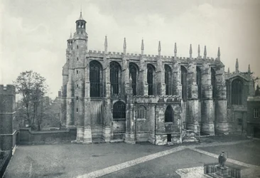 Die Kapelle, vom Dach der Long Chamber, 1926