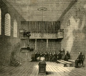 Die Kapelle in Newgate, ca. 1872