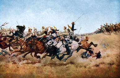 Der Angriff der Kürassiere bei Rezonville, 1870, um 1920