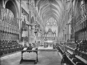 Der Chor, Lincoln Cathedral, 1902