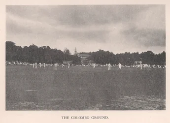 Der Colombo Cricket Ground, Ceylon, 1912.