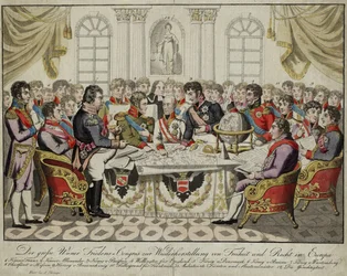Der Wiener Kongress, um 1815