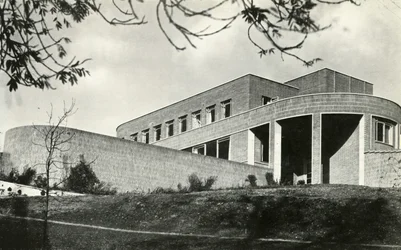 Das zeitgenössische Idiom Backsteinhaus in Hampstead, London, 1941