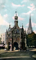 Das Kreuz und die Kathedrale, Chichester, West Sussex, frühes 20. Jahrhundert