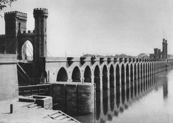 Das Delta-Barrage, Kairo, Ägypten, um 1920er Jahre