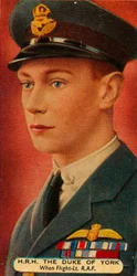 Der Herzog von York als Flugleutnant in der RAF, ca. 1918-1935
