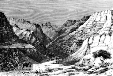 Die Egueri-Schlucht, Nordafrika, 1895