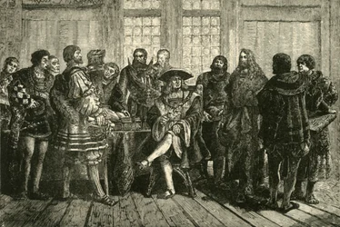 Der Kaiser Maximilian umgeben von den berühmtesten seiner Zeitgenossen