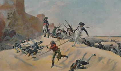 Das Beispiel. - Kleber beim Angriff auf Acre, 1799, 1896