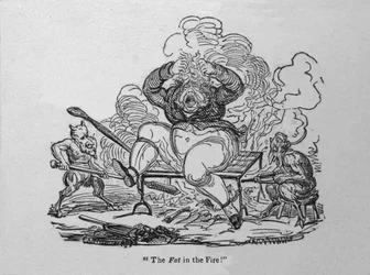 Das Fett im Feuer!, ca. 1820
