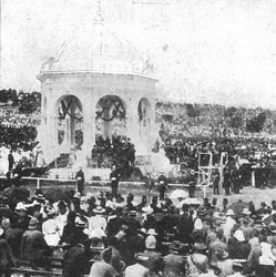 Die Föderation von Australien, 1901...Unterzeichnung des Eides durch Lord Hopetoun in Sydney..., 1901