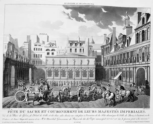 Die Festlichkeiten der Krönung, Paris, 2. Dezember 1804, 19. Jahrhundert