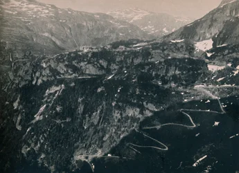 Das Flaam-Tal, Blick Richtung Vatnehalsen, 1914