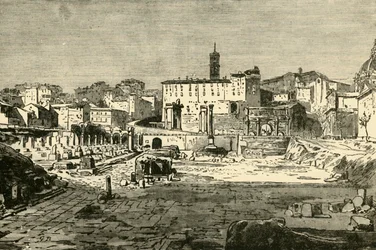Das Forum in Rom, 1890